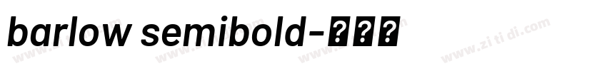 barlow semibold字体转换